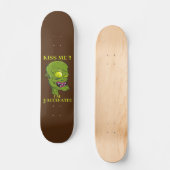 "KISS ME, IK BEN VACCINATED" grappig Persoonlijk Skateboard (Voorkant)