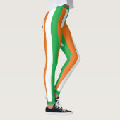 Kiss me Ik ml Ierse stripes helder wit hart Leggings (Rechts)