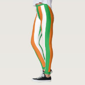 Kiss me Ik ml Ierse stripes helder wit hart Leggings (Links)