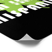 Kiss Me Im Hispanic Not Irish Funny St Patricks Da Poster (Hoek)