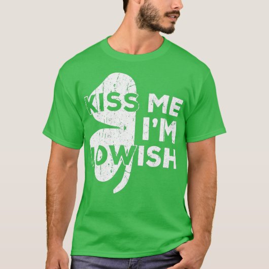 Kiss Me Im Iowish  Saint Patrick Day Gift T-shirt (Voorkant)