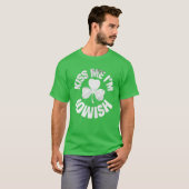 Kiss Me I'm Iowish St Patricks Day Funny Irish Sha T-shirt (Voorkant volledig)