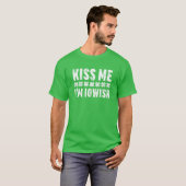 Kiss Me I'm Iowish St. Patrick's Day T-shirt (Voorkant volledig)