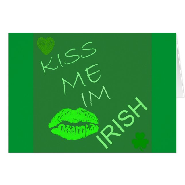 Kiss me Im Irish (Voorkant Horizontaal)