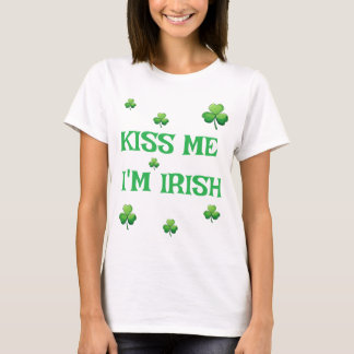 Kiss Me, I'm Irish beroemd gemaakt door St. Patric T-shirt