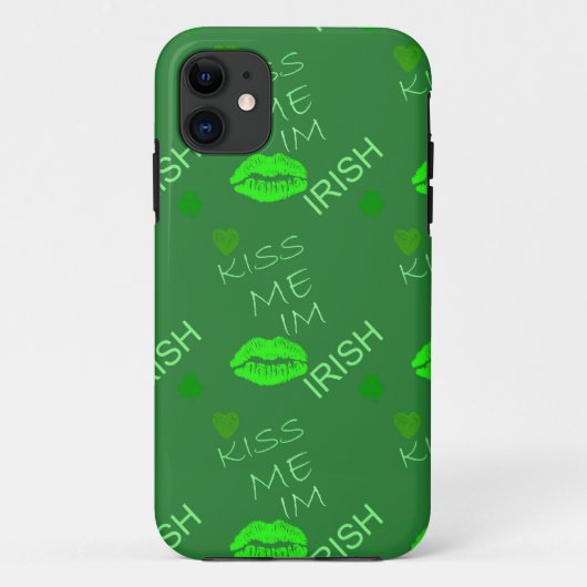 Kiss me Im Irish Case-Mate iPhone Case (Achterkant)