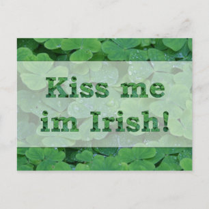 Kiss me im Irish Collectie Feestdagenkaart