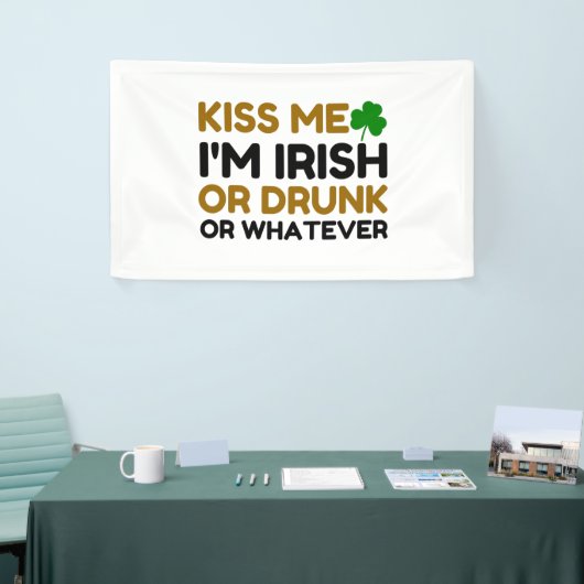 KISS ME I'M IRISH DRUNK OR WHATEVER COUPLE SPANDOEK (Beurs)