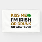 KISS ME I'M IRISH DRUNK OR WHATEVER COUPLE SPANDOEK (Horizontaal)