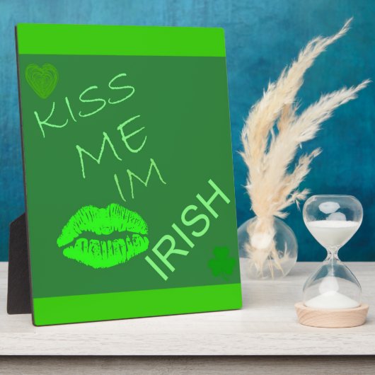 Kiss me Im Irish Fotoplaat (Zijkant)