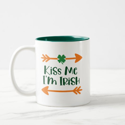 Kiss Me I'm Irish: Funny Paddy's Day Drink Mok (Links)