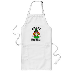 Kiss Me I'm Irish, Funny St. Patrick's Day Boxer Lang Schort