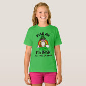 Kiss Me I'm Irish, Funny St. Patrick's Day Puppy T-shirt (Voorkant volledig)