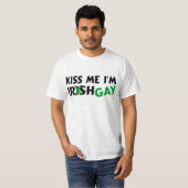 Kiss me Im Irish Gay T-shirt (Voorkant volledig)