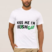Kiss me Im Irish Gay T-shirt (Voorkant)