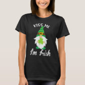 Kiss Me I'm Irish Gnome Shamrock C Saint Patrick D T-shirt (Voorkant)