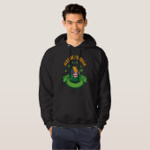 Kiss Me I'm Irish I  St Patricks Day Shamrock Flag Hoodie (Voorkant volledig)