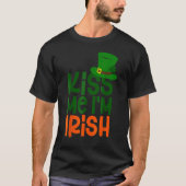 Kiss Me I'm Irish Leprechaun Hat St Patricks Day T-shirt (Voorkant)