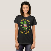 Kiss Me Im Irish Leprechaun Shamrock St Patricks D T-shirt (Voorkant volledig)