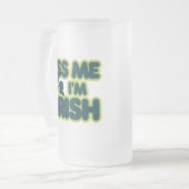 Kiss me Im Irish Matglas Bierpul (Voorkant links)