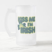 Kiss me Im Irish Matglas Bierpul (Links)