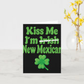 Kiss Me Im Irish New Mexican Kaart (Gele Bloem)