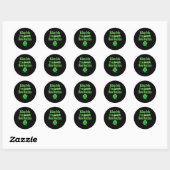 Kiss Me Im Irish New Mexican  Ronde Sticker (Vel)