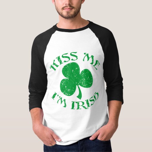 Kiss me Im Irish Shirt (Voorkant)