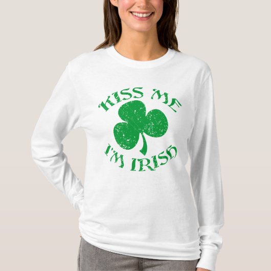 Kiss me Im Irish Shirt (Voorkant)