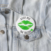 Kiss me, Im Irish St Patricks Day Button (In situ)