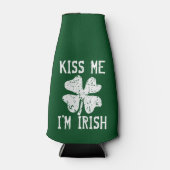 KISS ME I'M IRISH St Patricks Day flessenkoelers Flesjeskoeler (Voorkant)