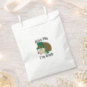 Kiss me Im Irish St Patricks Day Hedégel Bedankzakje (Geknipt)