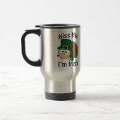 Kiss me Im Irish St Patricks Day Hedégel Reisbeker (Links)