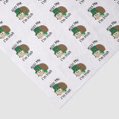 Kiss me Im Irish St Patricks Day Hedégel Tissuepapier (Detail)