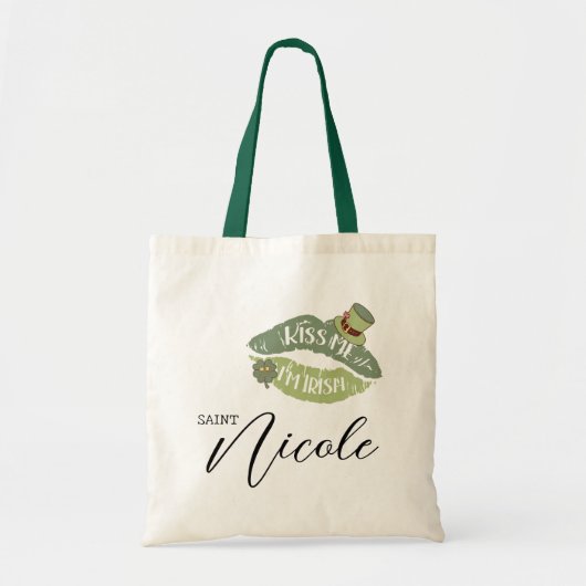  Kiss Me I'm Irish St. Patrick's Day is een Amerik Tote Bag (Voorkant)