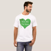 Kiss me Im Irish T-shirt (Voorkant volledig)