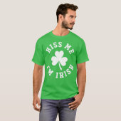 Kiss me Im Irish T-shirt (Voorkant volledig)