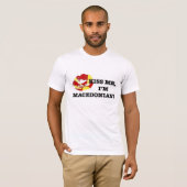 Kiss me Im macedonian T-shirt (Voorkant volledig)