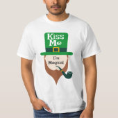 Kiss Me - I'm Magical St Patrick's Day  T-shirt (Voorkant)