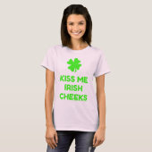Kiss Me Irish Cheeks T-shirt (Voorkant volledig)