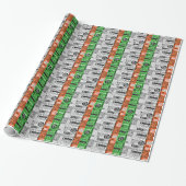 Kiss Me Irish Flag Cadeaupapier (Uitgerold)