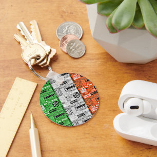 Kiss Me Irish Flag Sleutelhanger