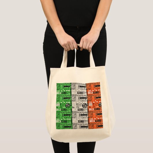 Kiss Me Irish Flag Tote Bag (Voorkant (product))