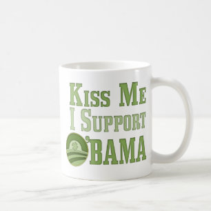 Kiss Me Irish Obama Koffiemok