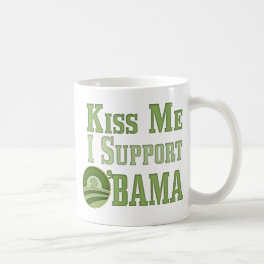 Kiss Me Irish Obama Koffiemok (Rechts)