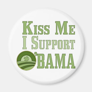 Kiss Me Irish Obama Magneet