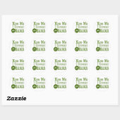 Kiss Me Irish Obama Ronde Sticker (Vel)