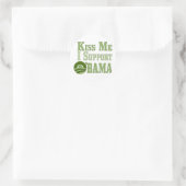 Kiss Me Irish Obama Ronde Sticker (Tas)
