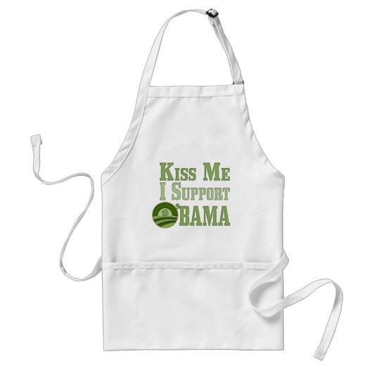 Kiss Me Irish Obama Standaard Schort (Voorkant)