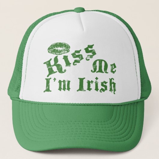 Kiss Me Irish Trucker Pet (Voorkant)